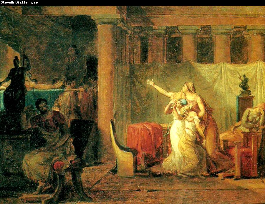 Jacques-Louis  David liktorerna hemfor till brutus hans soners lik